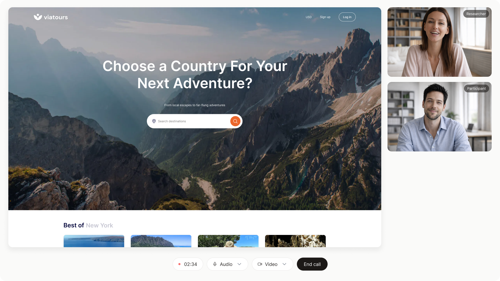 Human Moderated Testing