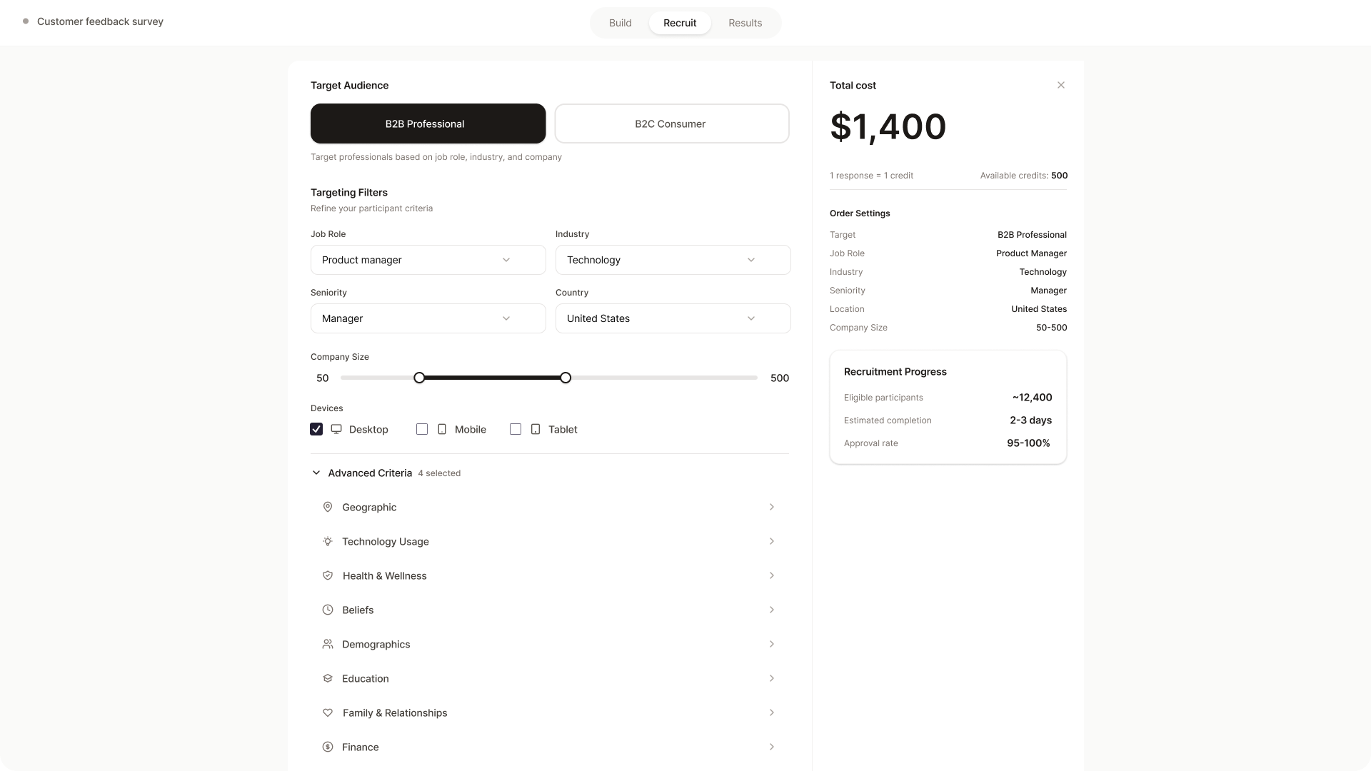 Access 8M+ verified participants